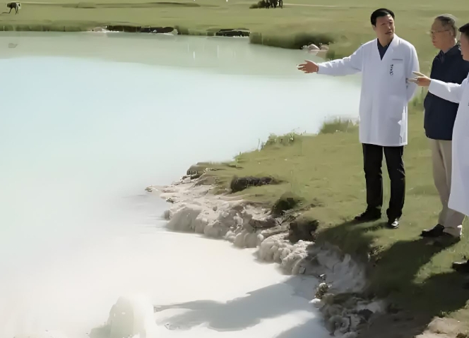 为“牛奶湖”畔这抹“荧光绿”点赞！