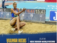 15米43！罗哈斯破尘封16年女子室内三级跳远世界纪录